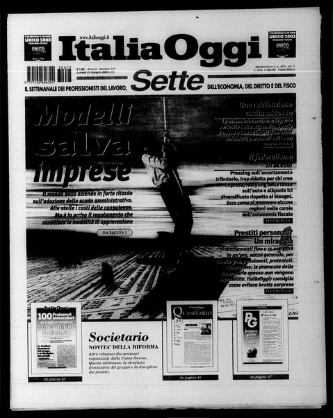 Italia oggi : quotidiano di economia finanza e politica